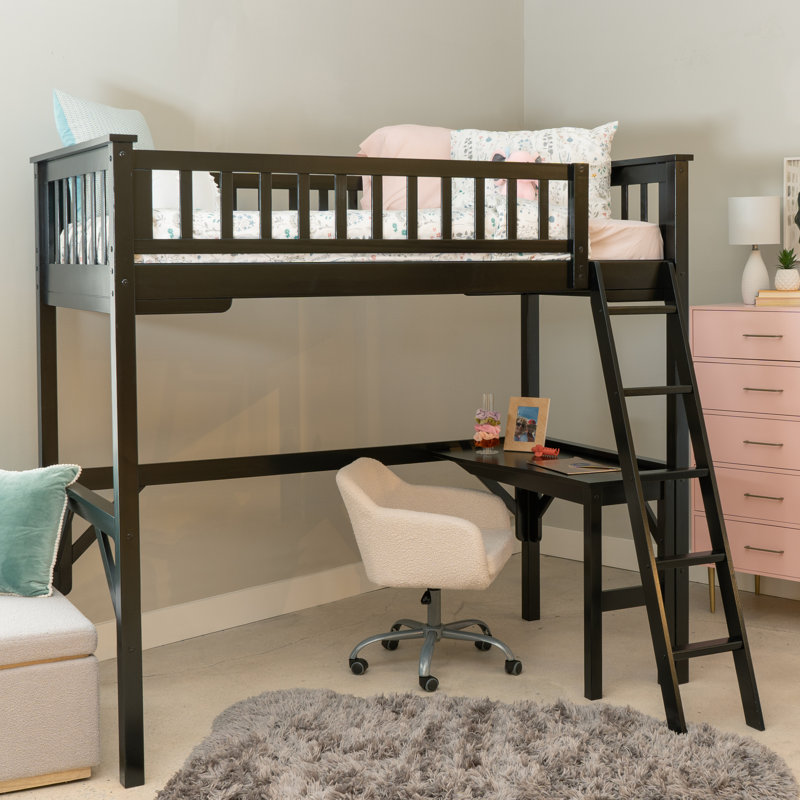 Porter Twin Study Loft Bed, Black