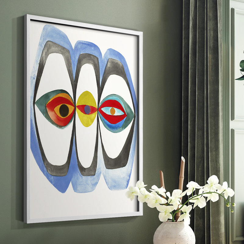 Magic Tricks IV Framed Print - Solid Wood, 28" H x 22" W, White