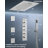20" Ceiling-Mount LED Rainfall Shower System with Bluetooth Music, Handheld Sprayer & Thermostatic Valve-95462174