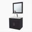 Ensemble de meuble-lavabo flottant 2 portes avec lavabo et miroir-655491020