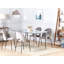 Bedina Glass Top Metal Base Dining Table