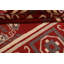Tapis unique en laine noué à la main 5 pi 4 po x 7 pi 8 po nouvel âge en rouge / ivoire / gris anthracite