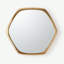 Hexagon Aluminium Mirror