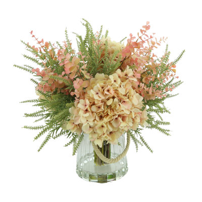 Hydrangea And Eucalyptus Arrangement