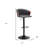 Jerahmy Modern Adjustable Swivel Metal Bar Stool-601635003