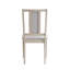 2 chaises d'appoint en lin beige - capacité de poids de 220 lb, siège de l 20 po, P 16 po, H 19 po, siège rembourré doux, structure en bois, base à double piédestal stable, choix de repas polyvalent (2) largeur, profondeur, hauteur, confort