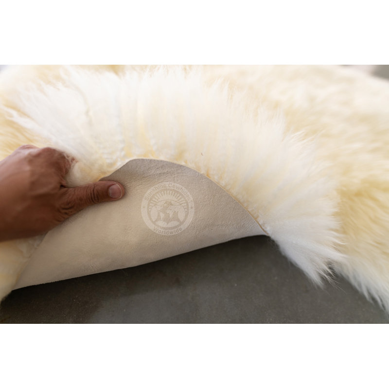 Tapis en peau de mouton véritable