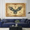 Aigle antique dans un cadre - Toile tendue avec châssis - Prêt à accrocher