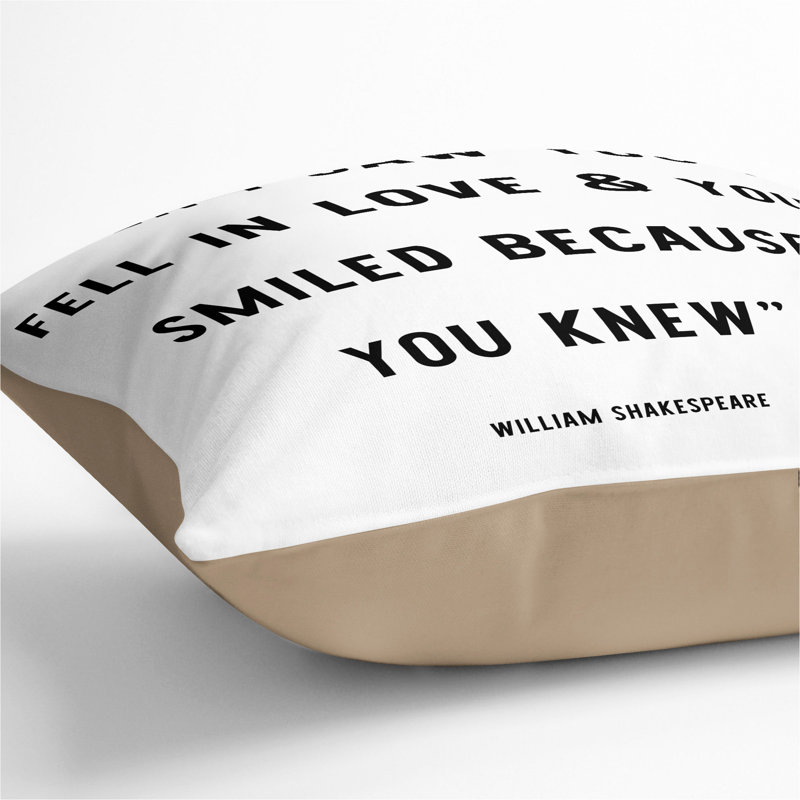 When I Saw You Scatter Cushion, Stone, 40cm H x 40cm W x 15cm D
