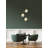 Globo 3 - Light Brushed Gold LED Cluster Pendant