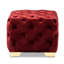 Velvet Tufted Square Solid Colour Cube Ottoman-1018714359