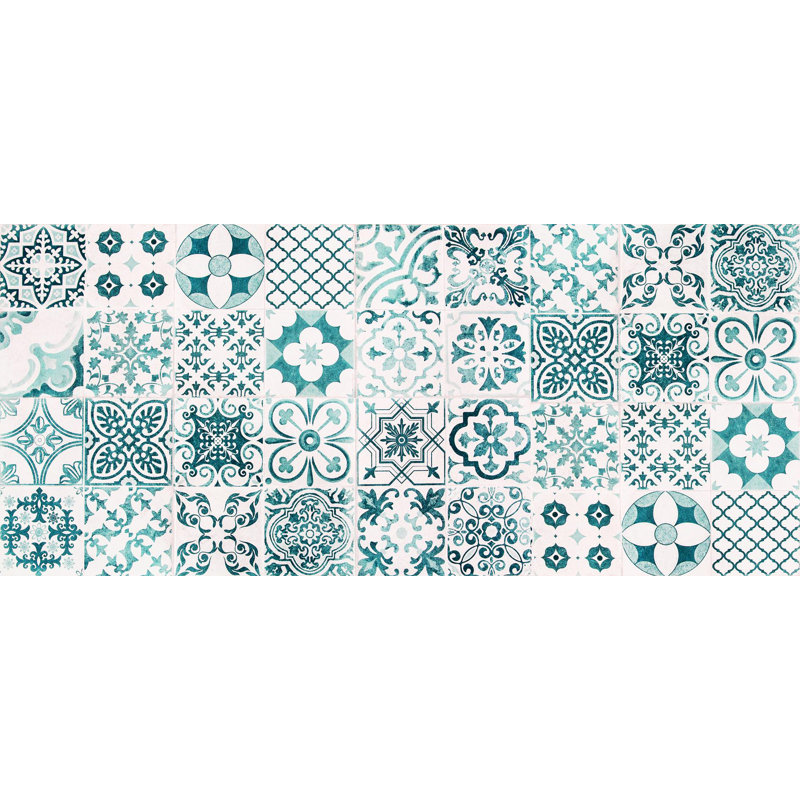 Miera Kitchen Mat, Runner 66 x 150cm, White/Green