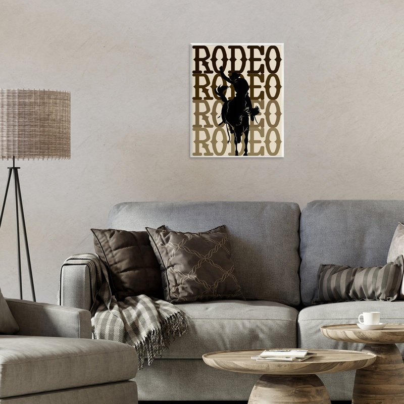 Plaque murale Rodeo Gradient Cowboy, design par CAD Designs