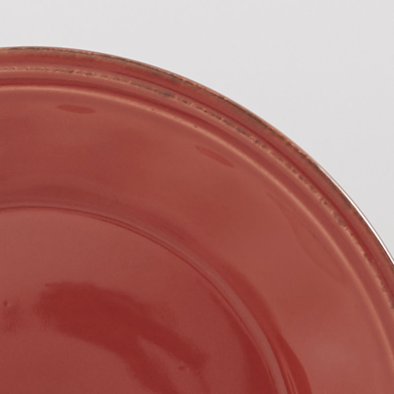Rachael Ray Cucina Dinnerware Set, 16 Piece, Cranberry Red