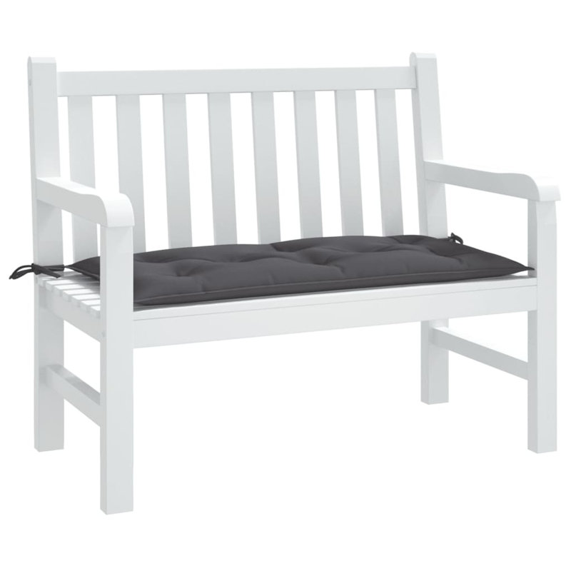 Coussin de banc en tissu Oxford, Anthracite, H 2,8 po x l 39,4 po x P 19,7 po
