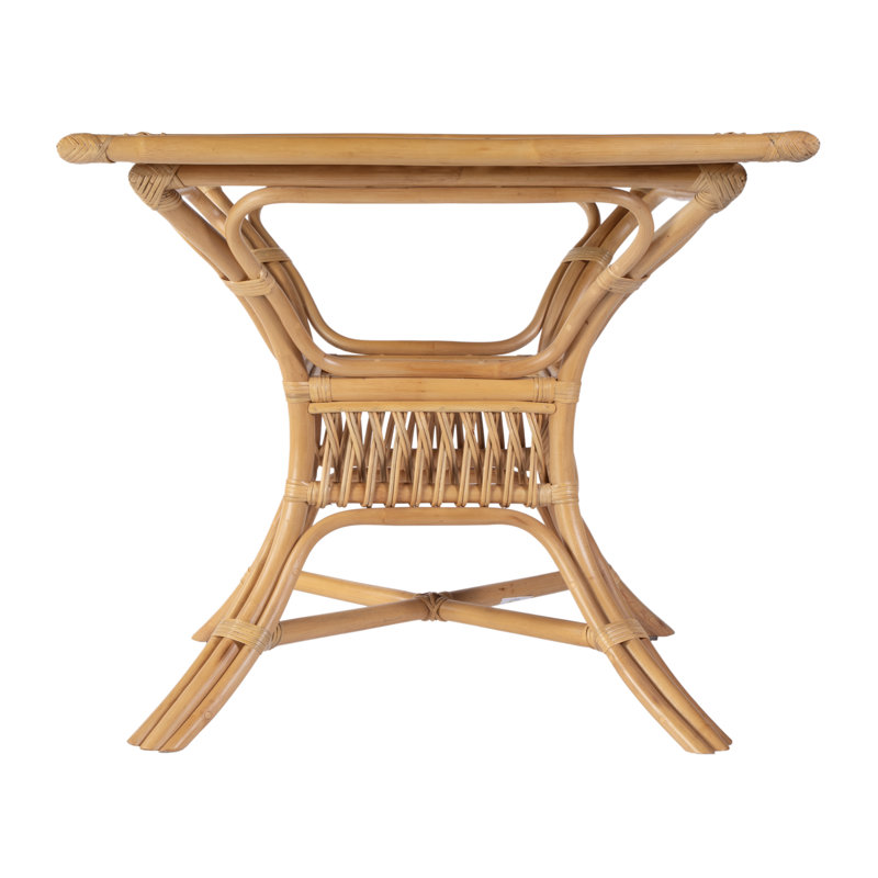 Antigua 34.25 in. W Square Rattan Dining Table