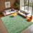 Mint Green Fluffy Rugs for Living Room 5x7 ft, Soft Non-Slip Shag Plush Bedroom Carpet, Large Area Rug for Nursery Kids Dorm Home Decor-1431013602