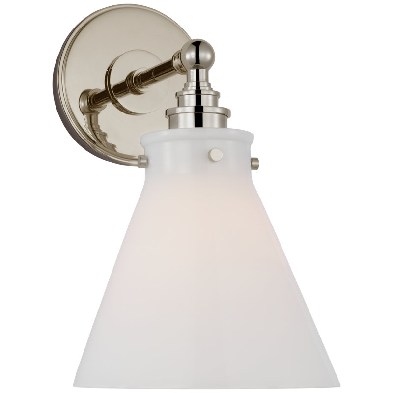 Parkington 1 - Light Armed Sconce, Polished Nickel