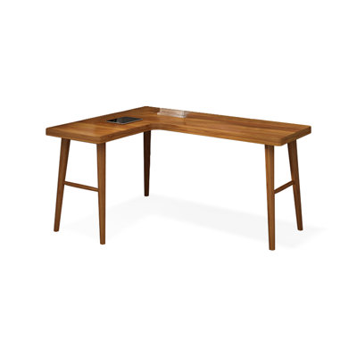 Rosewood L-Shaped Solid Wood desks