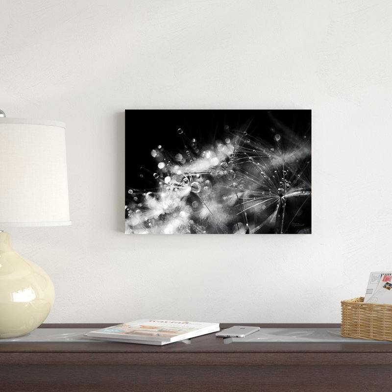 Dandelion Abstract II par Laura Marshall - Photographie sur toile tendue, H 12 po x l 18 po x P 1,25 po
