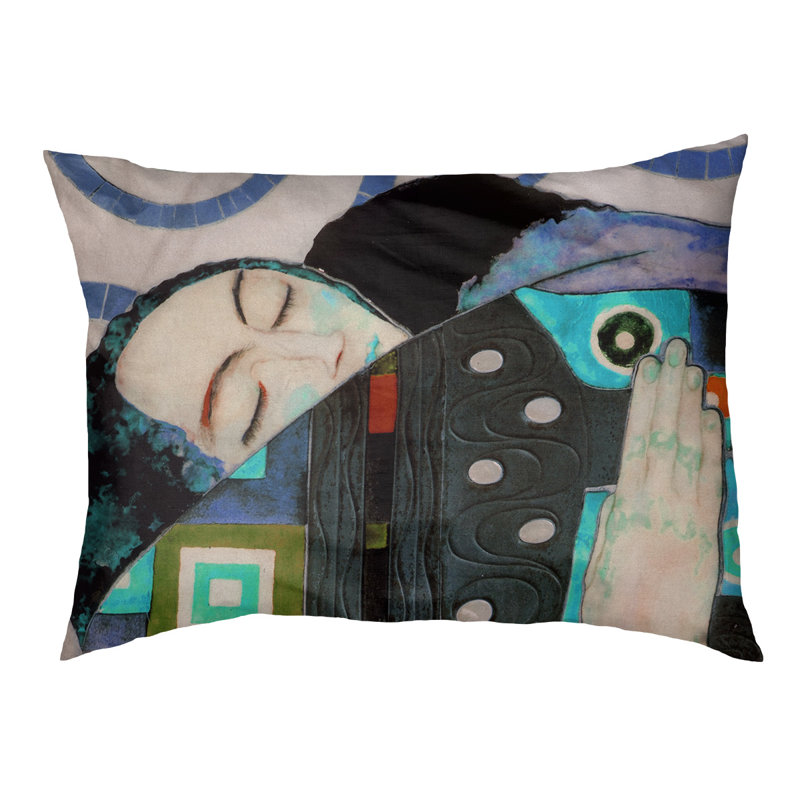 Coussin Carlile, Petit (L 29,5 po x l 19,5 po), Bleu