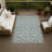Machine Washable Indoor/Outdoor Chantille ACN2792 Floral Rug-934157969-934157976