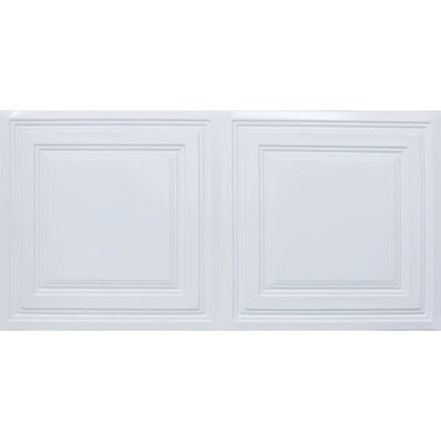 Economy Drop-In PVC Ceiling Tile -  FROM PLAIN TO BEAUTIFUL IN HOURS, 232uw-24X48-10p