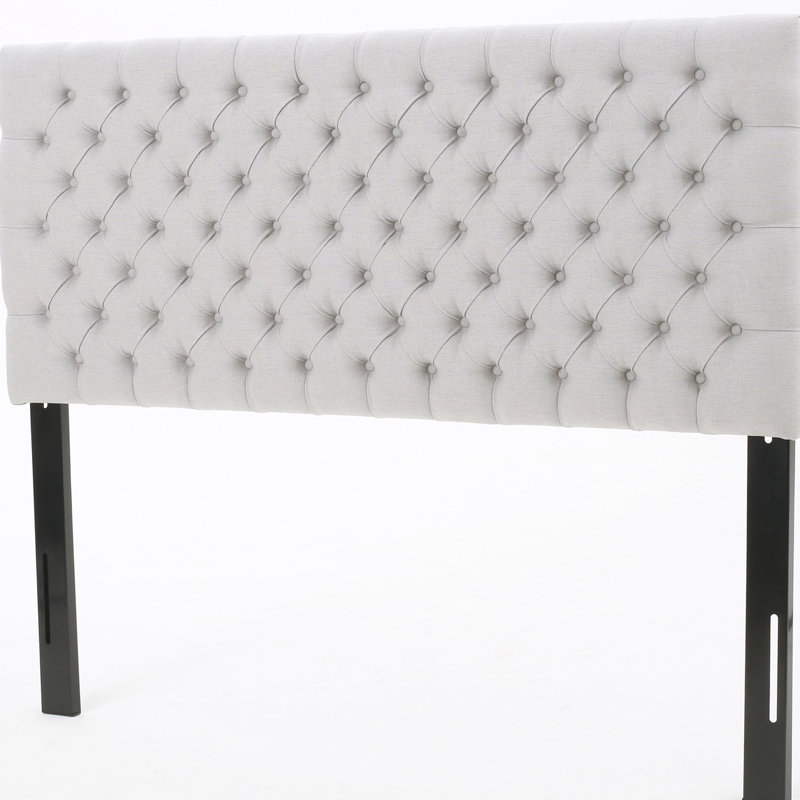 Contemporary Grey Headboard For Bedroom, Queen Size, Upholstered, Assembly Required Size Headboard, Bedroom Design, Instruction Provided
