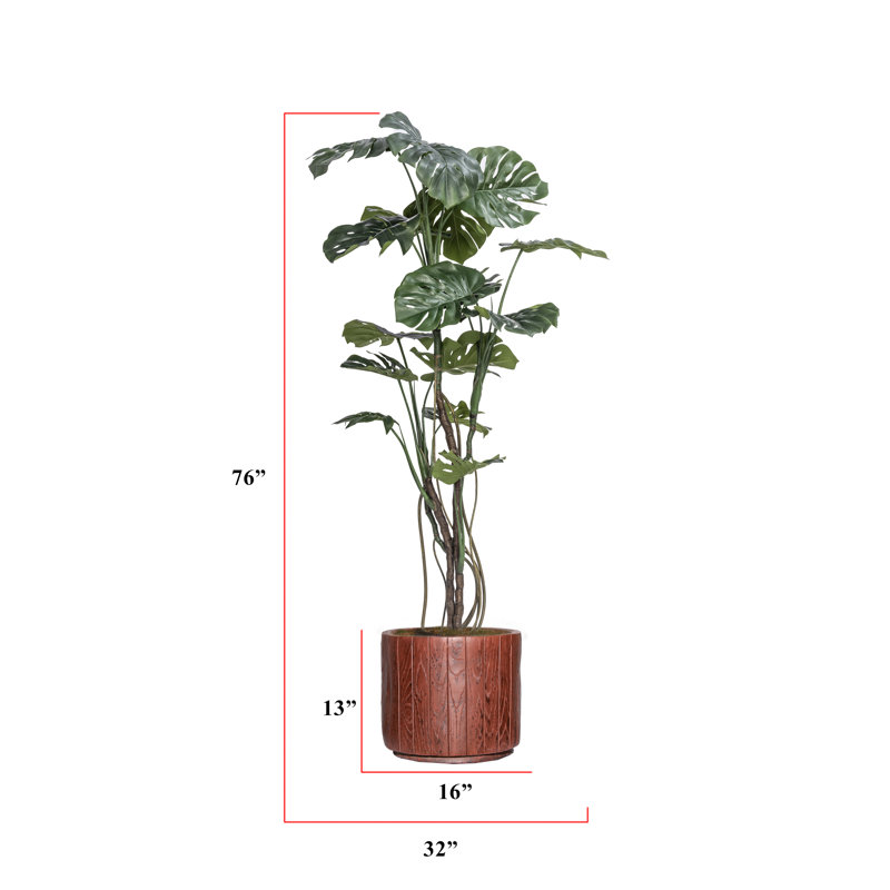 76 po plante artificielle en pot