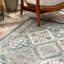 Tapis bleu à motif de performance Southwestern Shawna-361530124