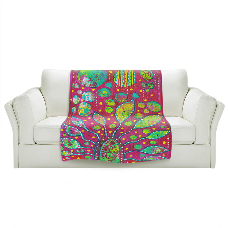 Couverture Flower Power, 68 po x 80 po