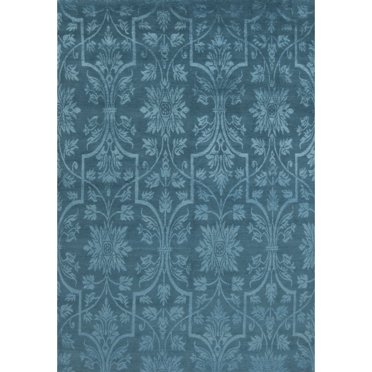 Modern Tibet Hand Knotted Damask Area Rug
