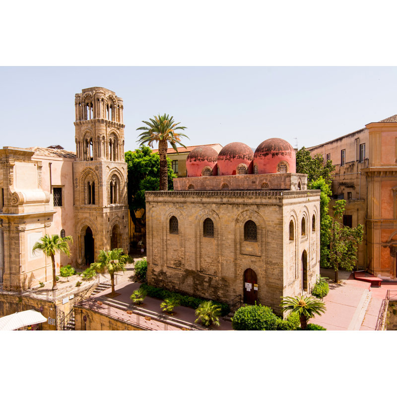San Cataldo Church In Palermo, Sicily. Italy. by LuckyTD - Wrapped Canvas Print, 30cm H x 46cm W