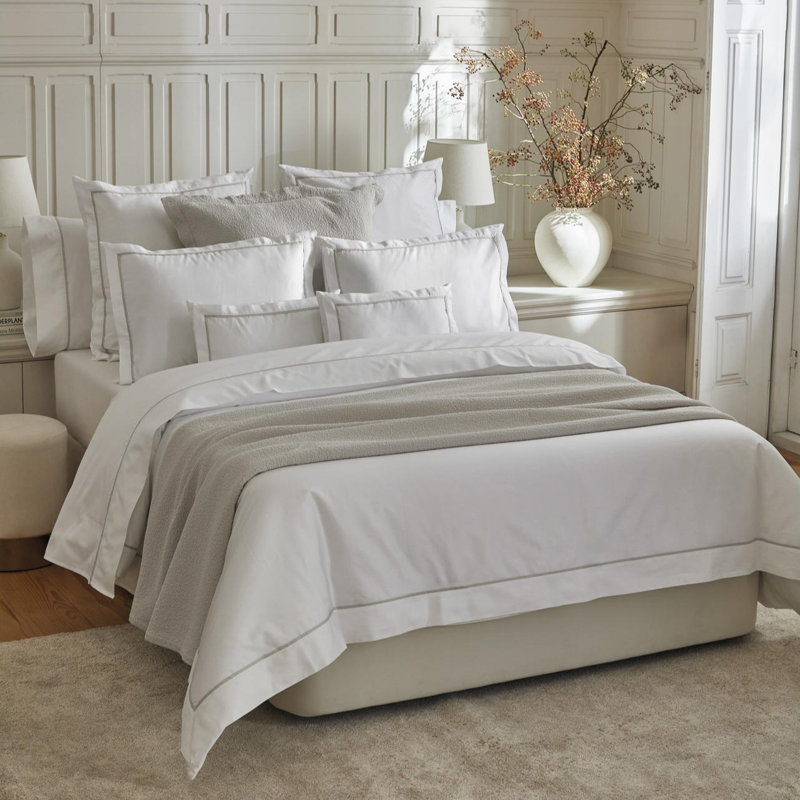 Estate 100% Cotton Sateen Sheet Set, latte-latte, King