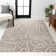 Sauvanne Modern Scandinavian Graphic Lines High-Low Beige/Cream Rug
