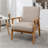25.38'' Wide Wood Frame Armchair-645132819