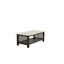 Table basse avec tablette de rangement ouverte