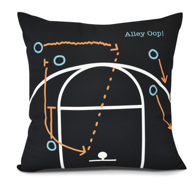 Goals, Gourds, and Gatherings Alley Oop! Housse de coussin d'extérieur carré et insert