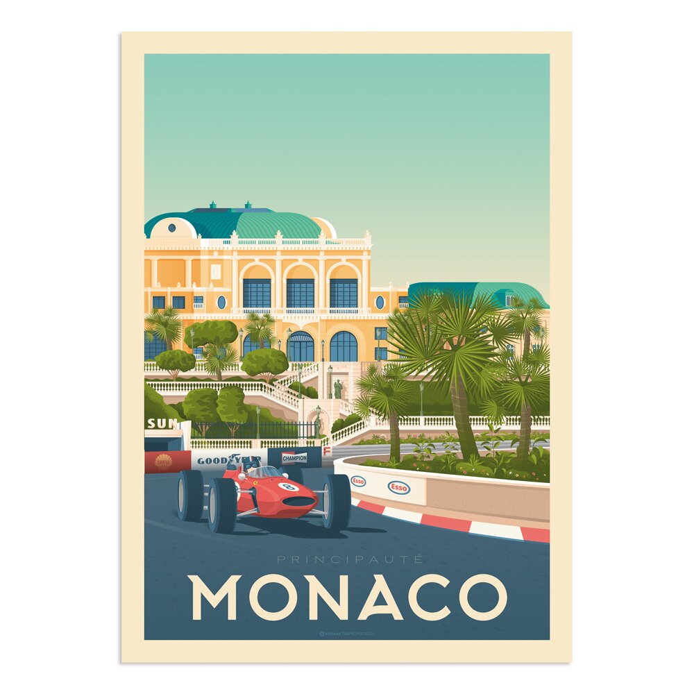 Poster Monaco von Andy Warhol