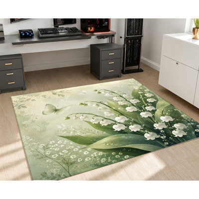 Tapis botanique Lily of the Valley Butterfly