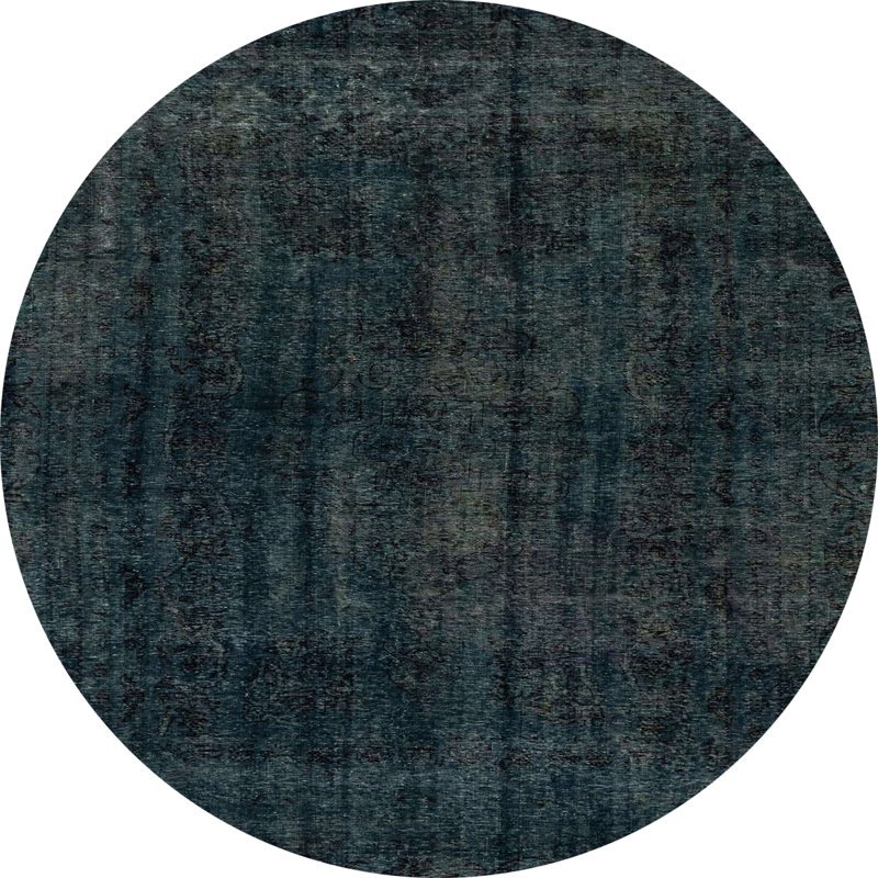 Abstract Indoor Rug, Round 7'