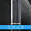 Porte de douche coulissante simple en verre trempé l 48 po x H 72 po-92618917