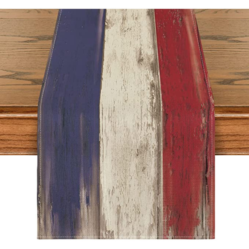Chemin de table rectangulaire en polyester