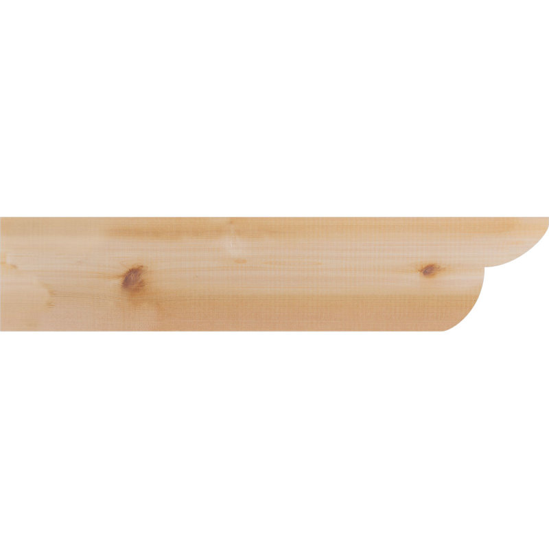 Queue de chevron lisse Crestline, Cèdre rouge de l'Ouest, H 8 po x l 36 po x P 3,5 po