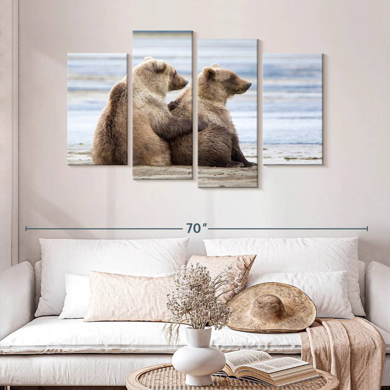 Brampt Bear Cub Siblings, 32" H x 52" W