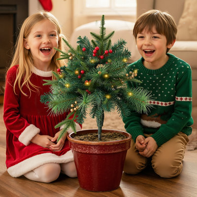 1.71' H Artificial Pine Christmas Tree