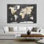 Carte du monde sur toile foncé 3 pièces-1810767130