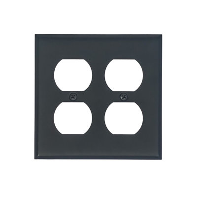 No Subject 2 - Gang Duplex Outlet Standard Wall Plate