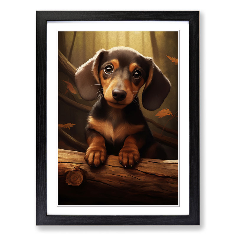 Single Picture Frame Wall Art, 64cm H x 46cm W, Black Framed