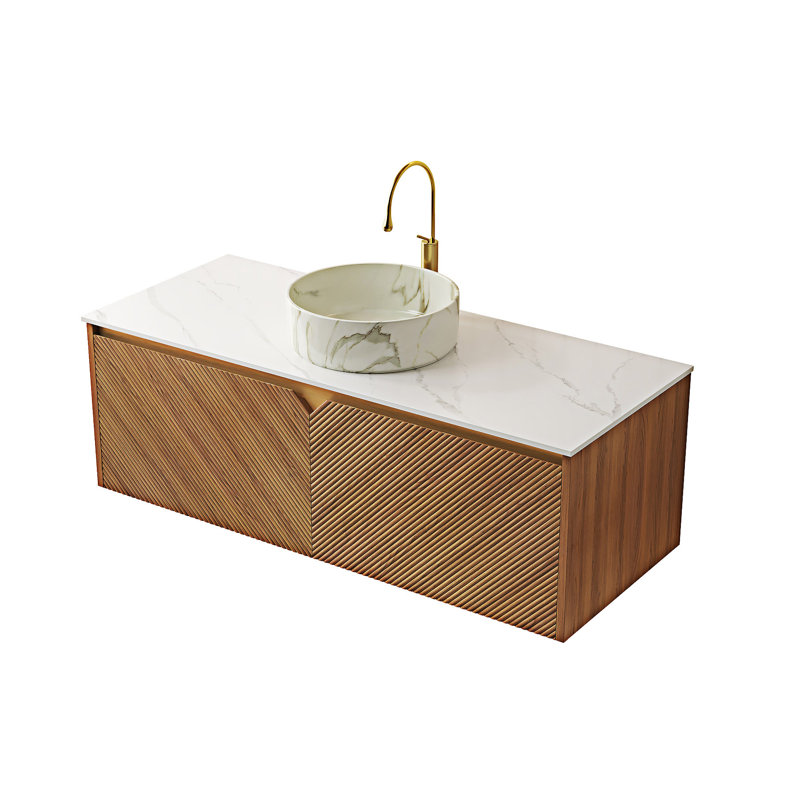Floating Bathroom Vanity With Sink, 48"